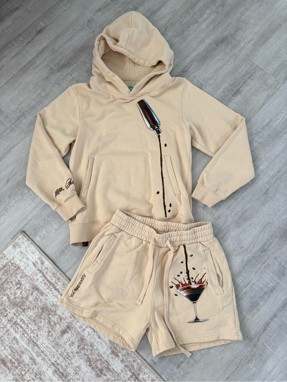 Mr. Eatwell, Miss Eatwell | Espresso Martini | Hoodie & Shorts Lounge set. Small